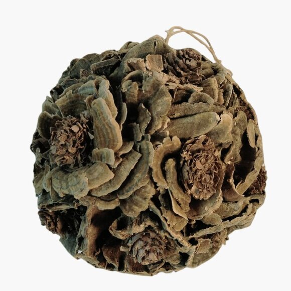 Natural Brown Pine Cone Pomander Ball Ornament Rustic Decor Lodge Cabin Cottage - Picture 2 of 5